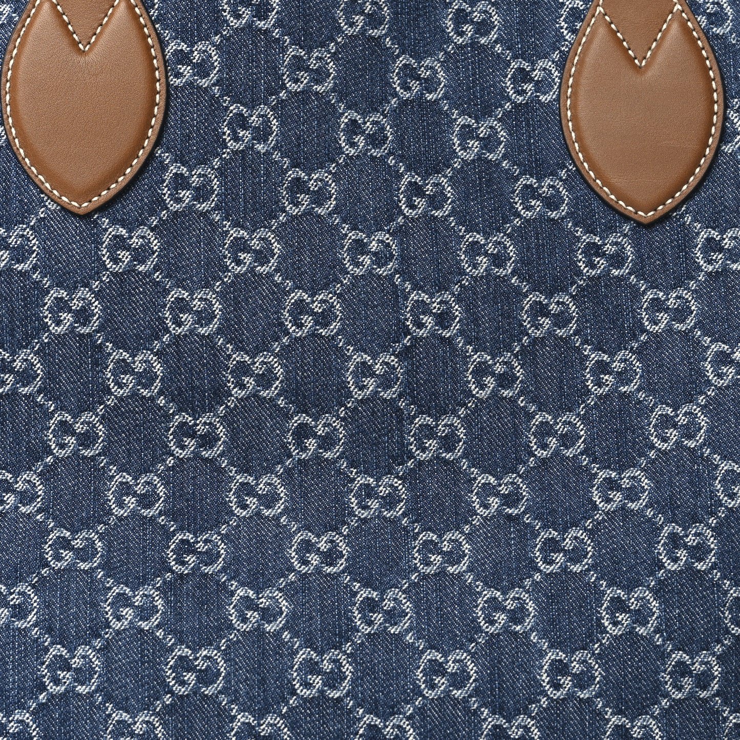 New Denim GG Monogram Calfskin Large Totissima Tote Blue