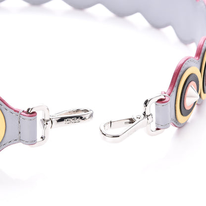Fendi Vitello Dolce Spike Studded Circle Strap You Ardesia Multicolor 4 of 6