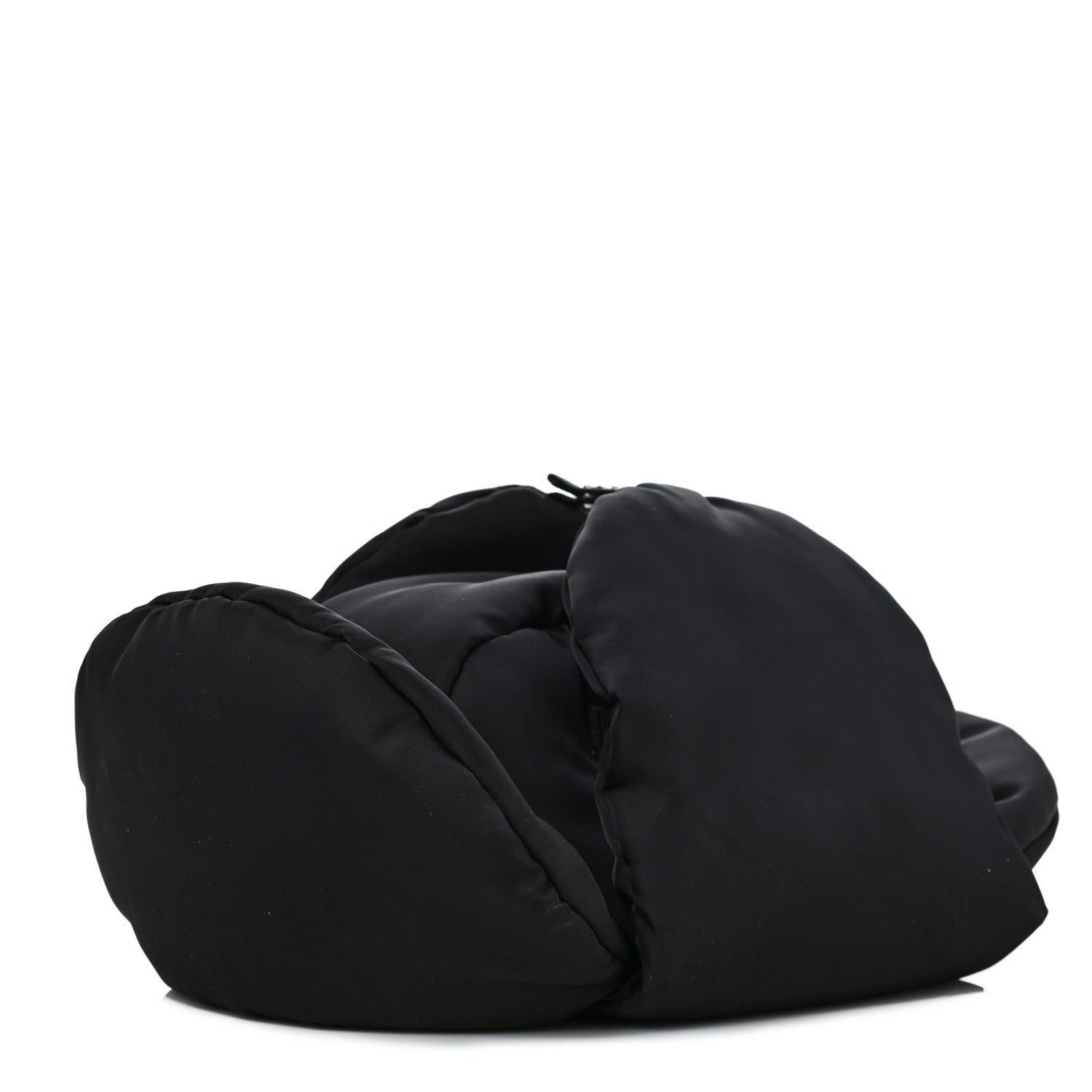 Prada Nylon Ear Flap Hat M Black 1 of 8
