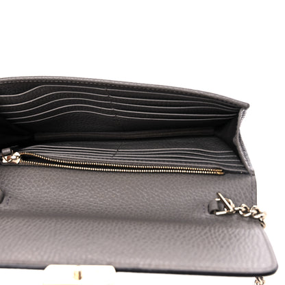 Gucci Dollar Calfskin Interlocking G Chain Wallet Loess 5 of 11