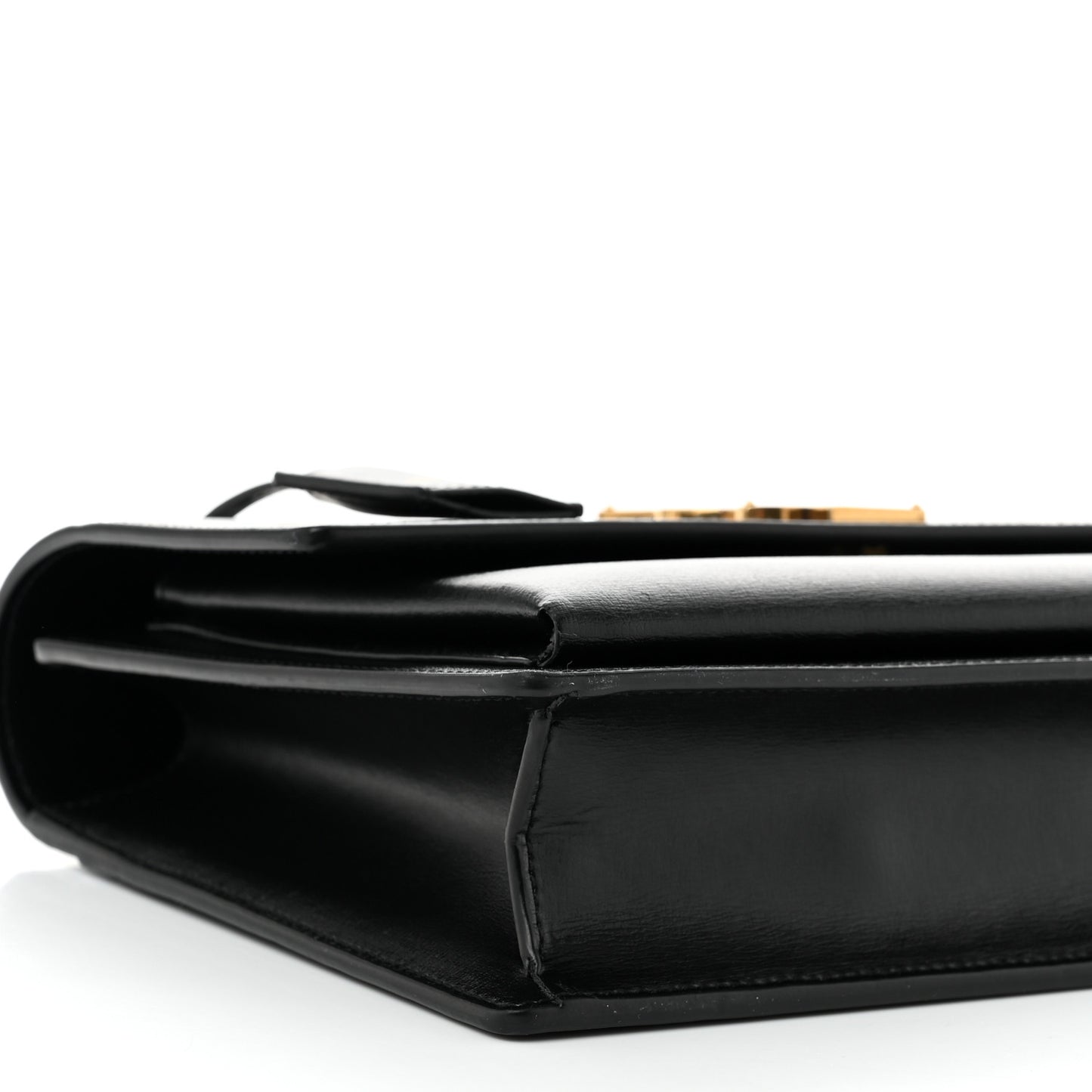 Smooth Calfskin Medium Monogram Sunset Satchel Black