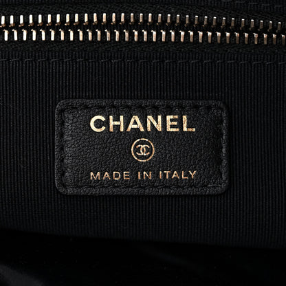 Chanel Nylon Grosgrain Large Lifestyle Pouch With Foldable Tote Black 8 of 11
