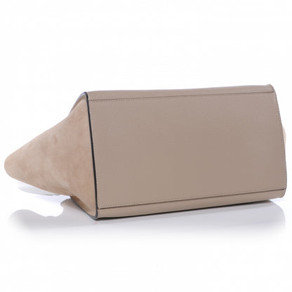 Celine Calfskin Suede Small Trapeze Dune 4 of 7