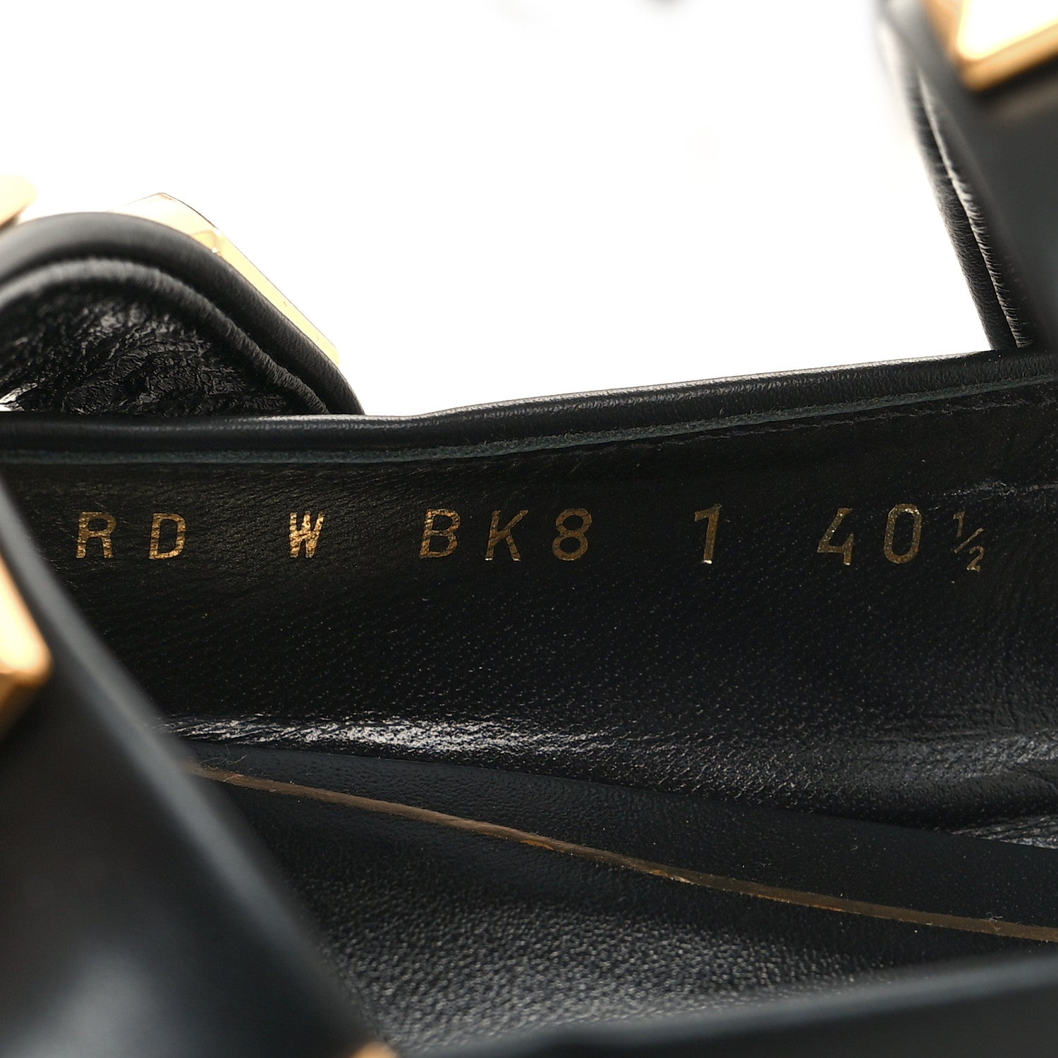 Valentino Garavani Calfskin Roman Stud Flat Mules 40.5 Black 6 of 9