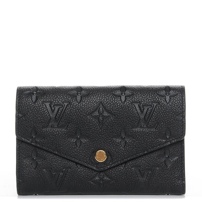 Louis Vuitton Empreinte Compact Curieuse Wallet Black 1 of 7