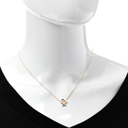 Tiffany 18K Rose Gold Mini Paloma Picasso Loving Heart Pendant Necklace 2 of 7
