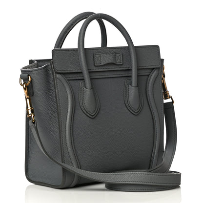 Celine Baby Drummed Calfskin Nano Luggage Kohl 3 of 10