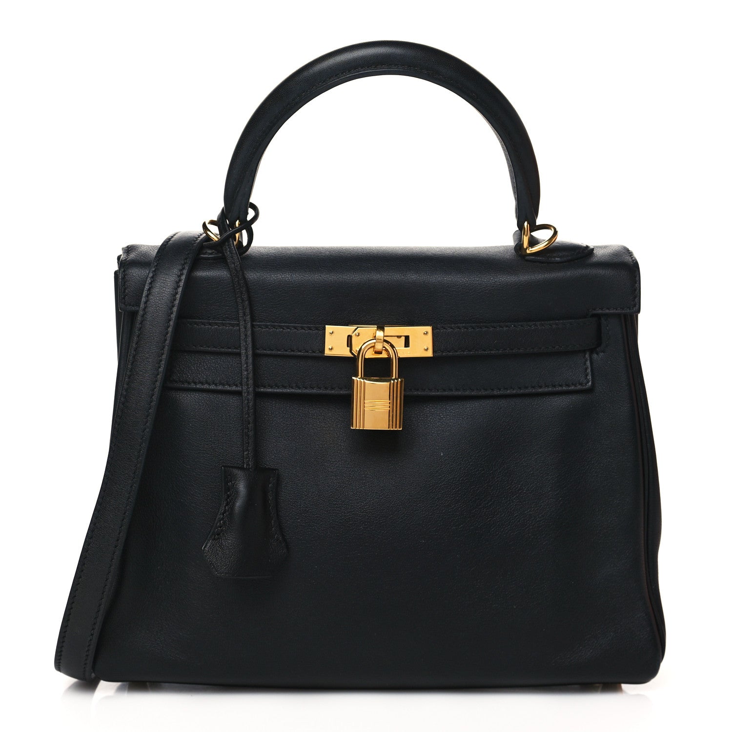 Hermes Swift Kelly Retourne 25 Black 1 of 11