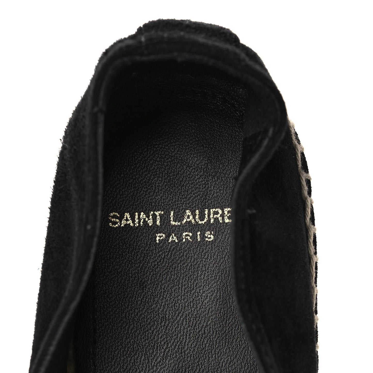 Suede Monogram Espadrilles 37.5 Black
