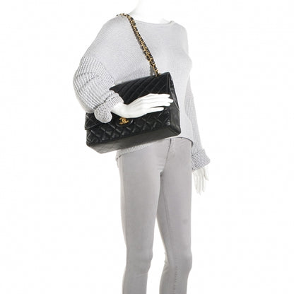 Chanel Lambskin Maxi Single Flap Black 2 of 8