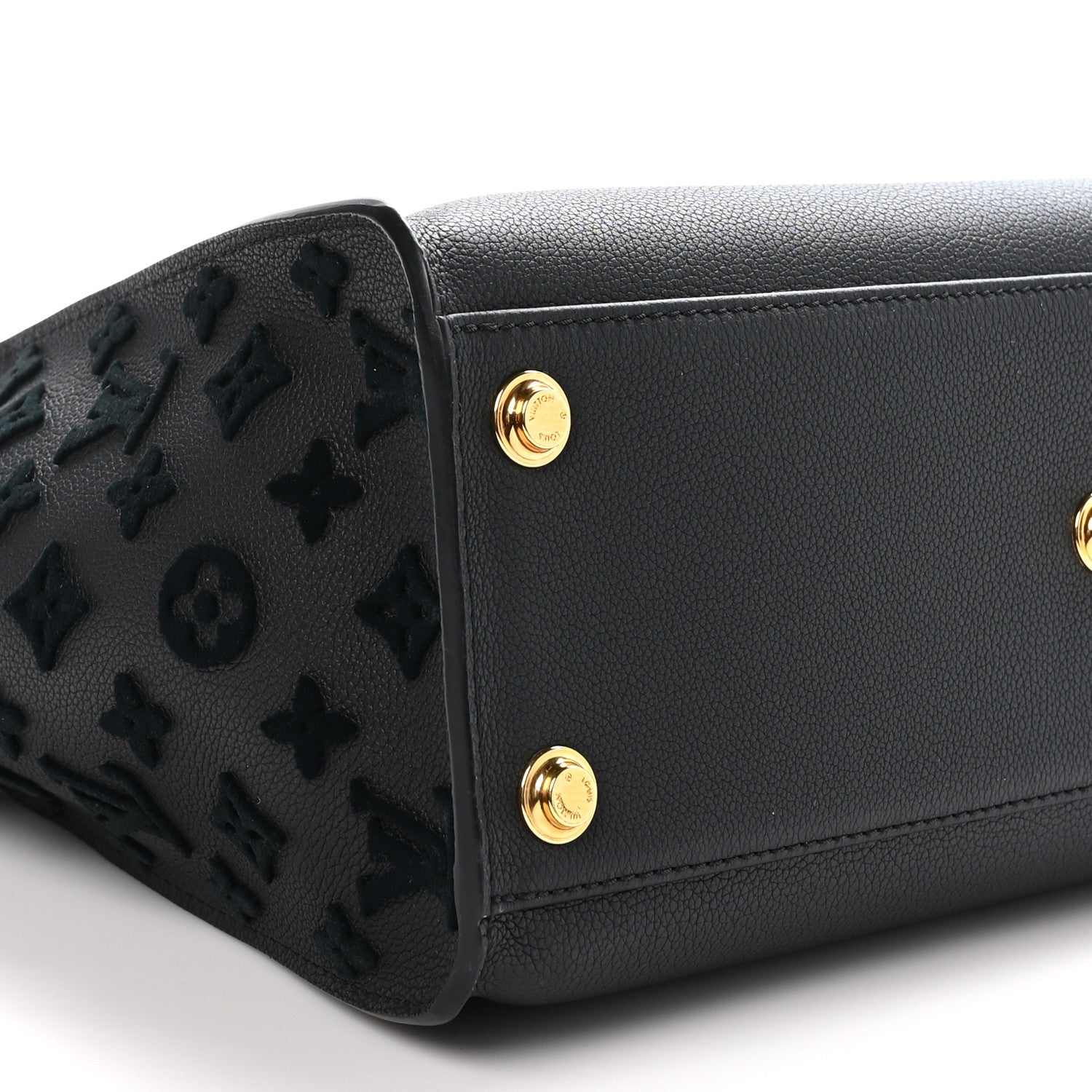 Louis Vuitton Calfskin Monogram Tufting On My Side Black 8 of 9