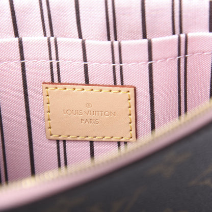 Louis Vuitton Monogram Neverfull MM GM Pochette Rose Ballerine 6 of 9