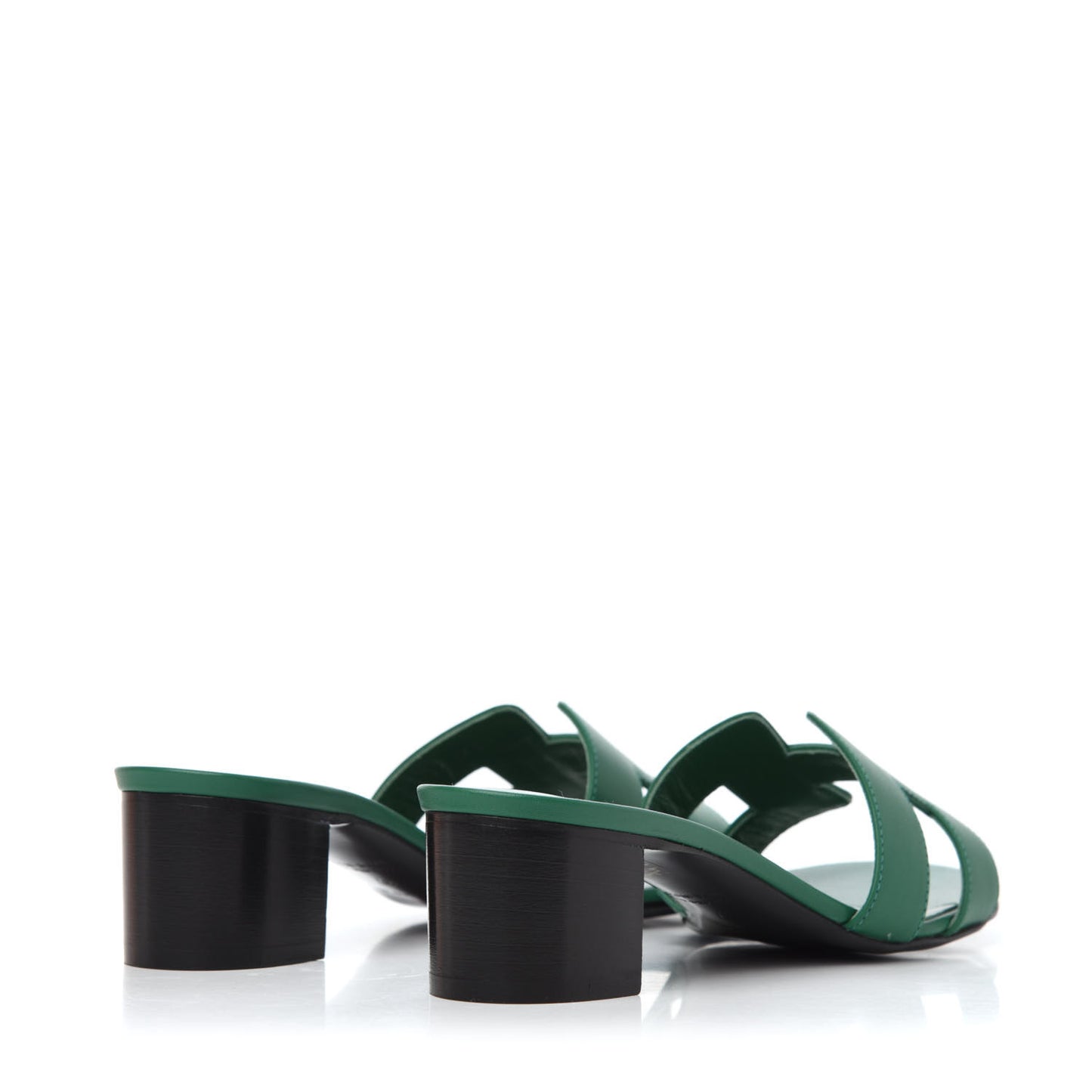 Calfskin Oasis Sandals 37 Vert Emeraude