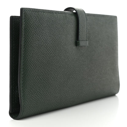Hermes Epsom Bearn Gusset Wallet Vert Anglais 3 of 8