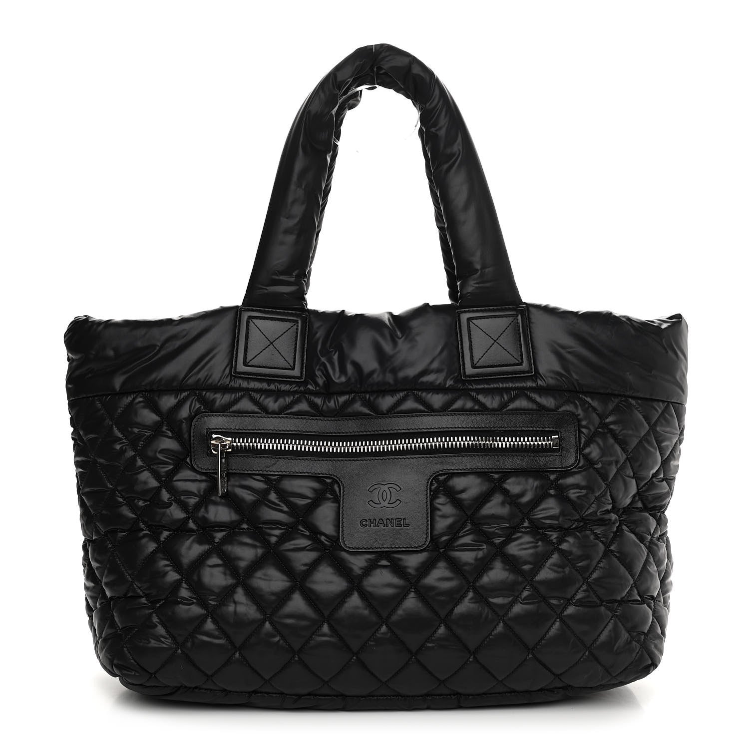 Chanel Nylon Quilted Large Coco Cocoon Tote Black 1 of 11