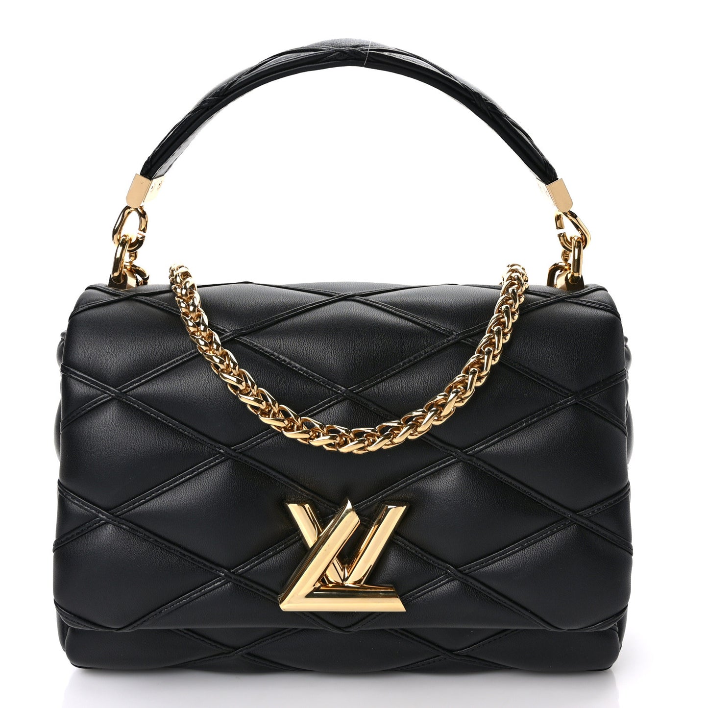 Lambskin Malletage Top Handle GO-14 MM Black