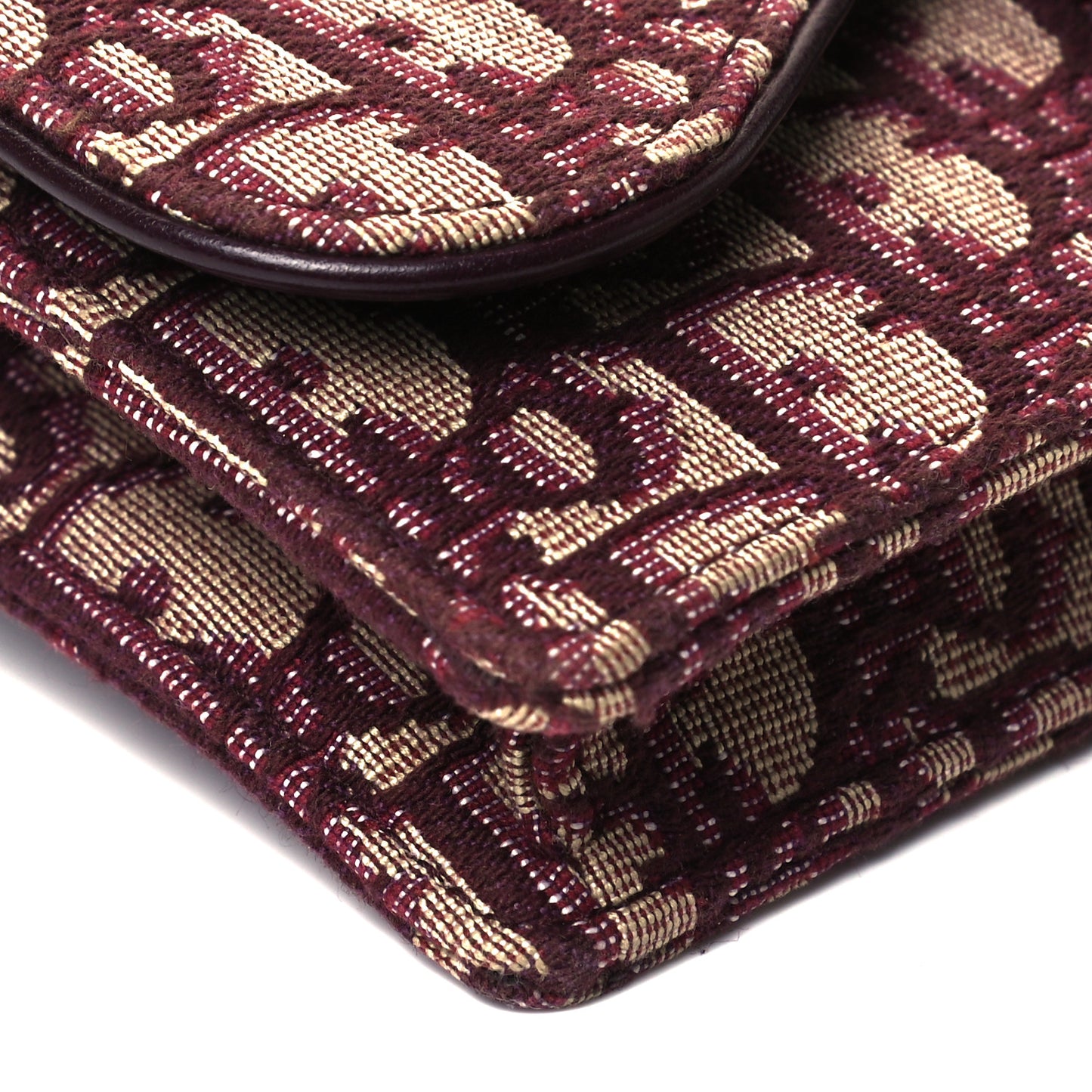 Oblique Saddle Belt Bag Bordeaux