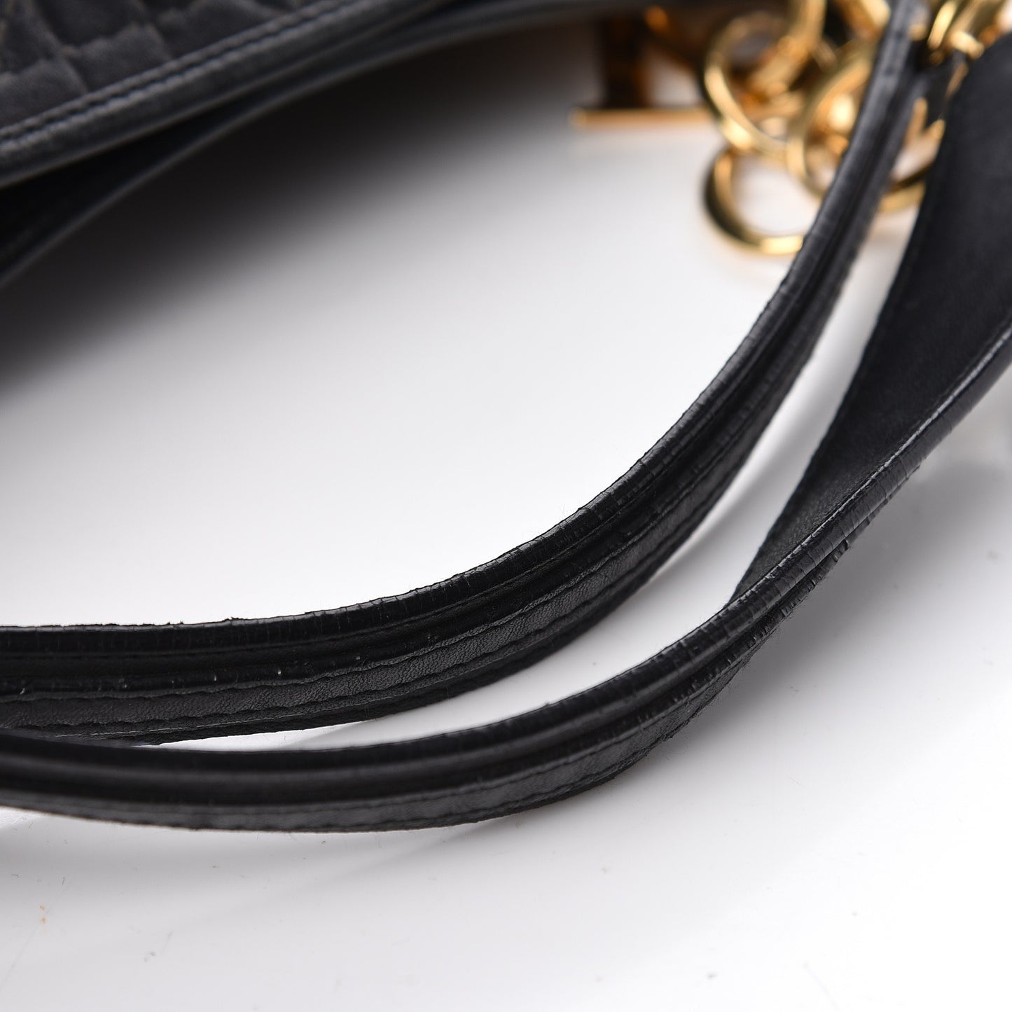 Lambskin Cannage Dior Soft Shopping Tote Black