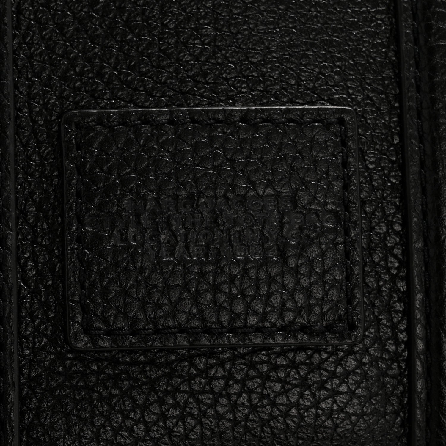 Marc Jacobs Grained Calfskin Crossbody The Tote Bag Black 6 of 14