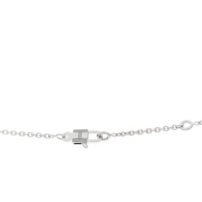 Hermes 18K White Gold Diamond Constance Amulettes Pendant Necklace 5 of 5