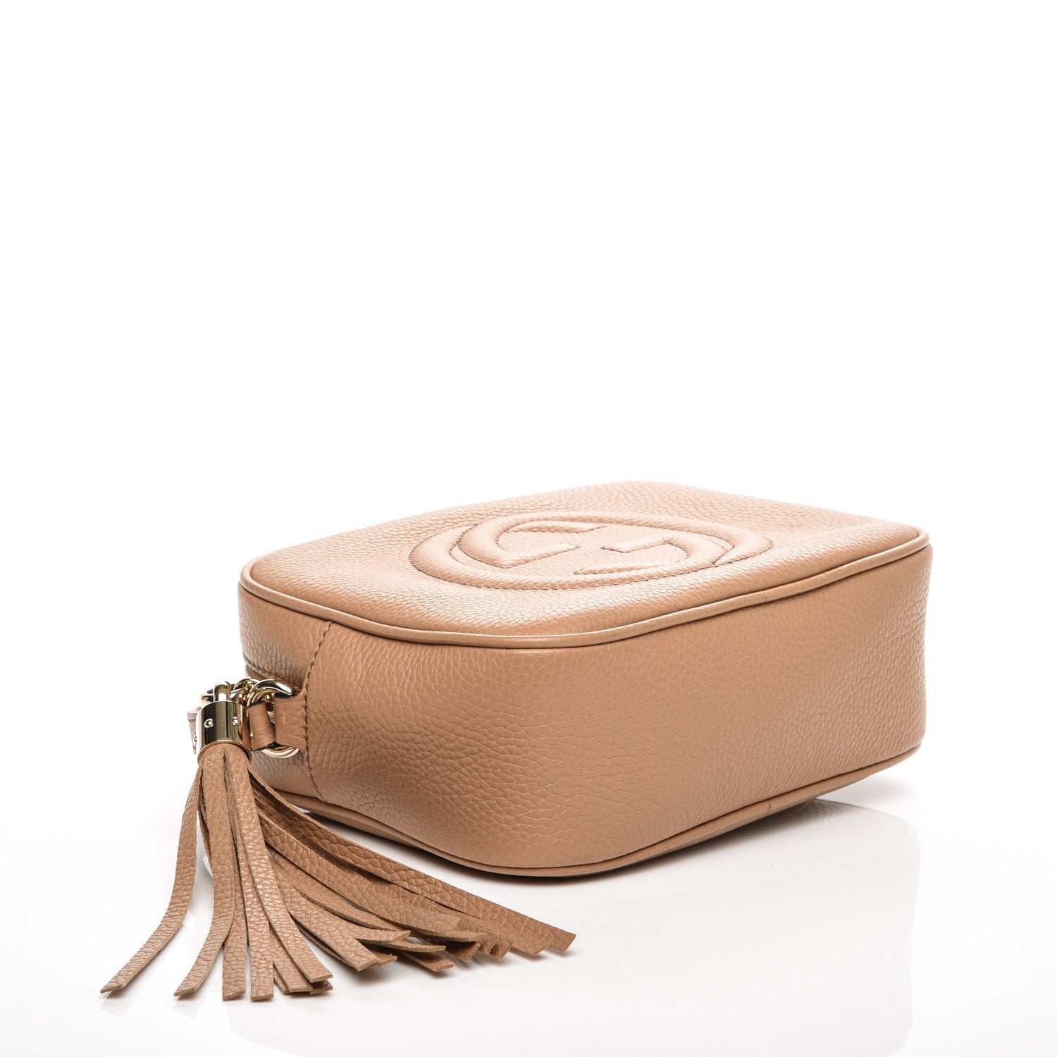 Gucci Pebbled Calfskin Small Soho Disco Bag Rose Beige 4 of 7