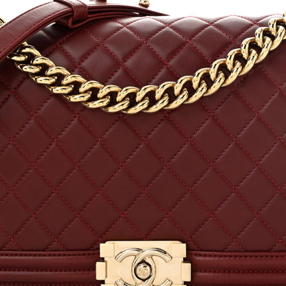 Chanel Lambskin Quilted New Medium Boy Flap Red 8 of 11