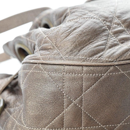 Christian Dior Lambskin Cannage Drawstring Bag Bronze 12 of 22