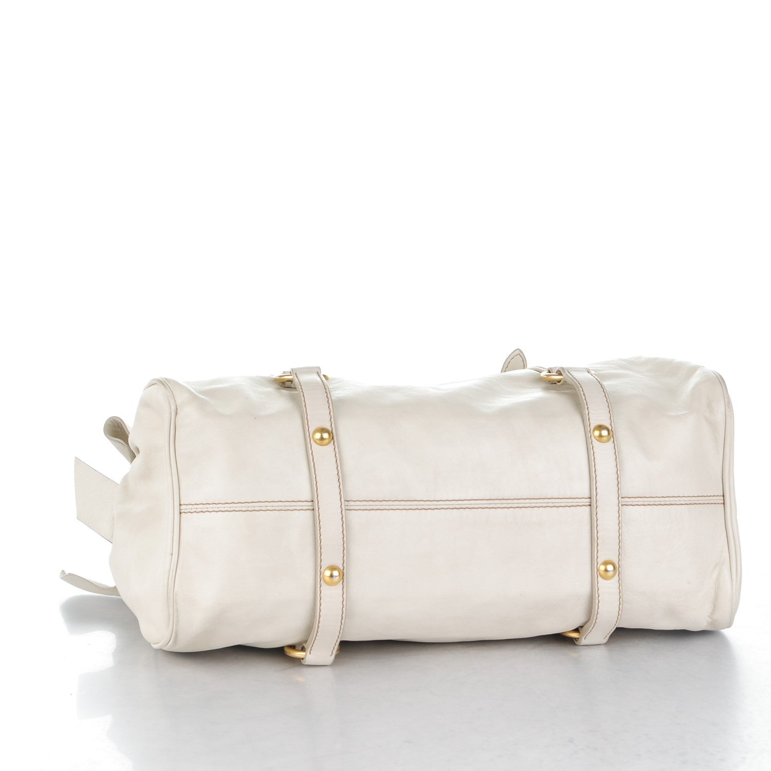 Miu Miu Vitello Lux Large Bow Bag Talco 4 of 7