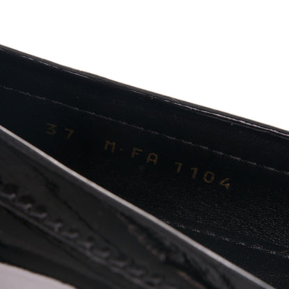 Louis Vuitton Patent Calfskin Oxford Loafers 37 Black 6 of 7