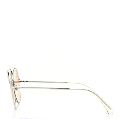 Chanel Metal Pearl Sunglasses 4246-H Silver Beige 3 of 8