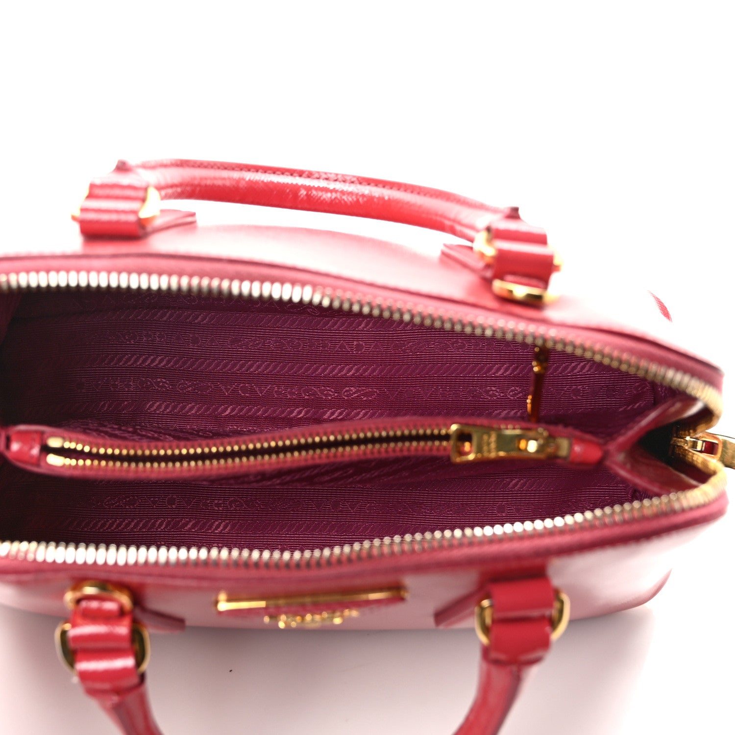 Prada Saffiano Lux Small Promenade Tote Cerise 5 of 11