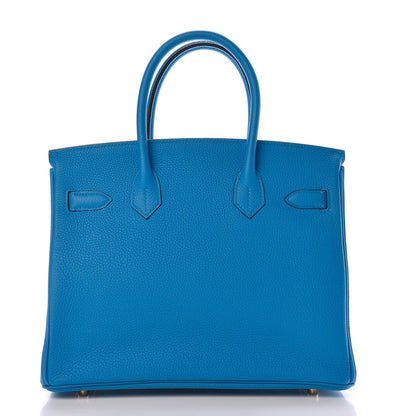 Hermes Togo Birkin 30 Bleu Zanzibar 4 of 37