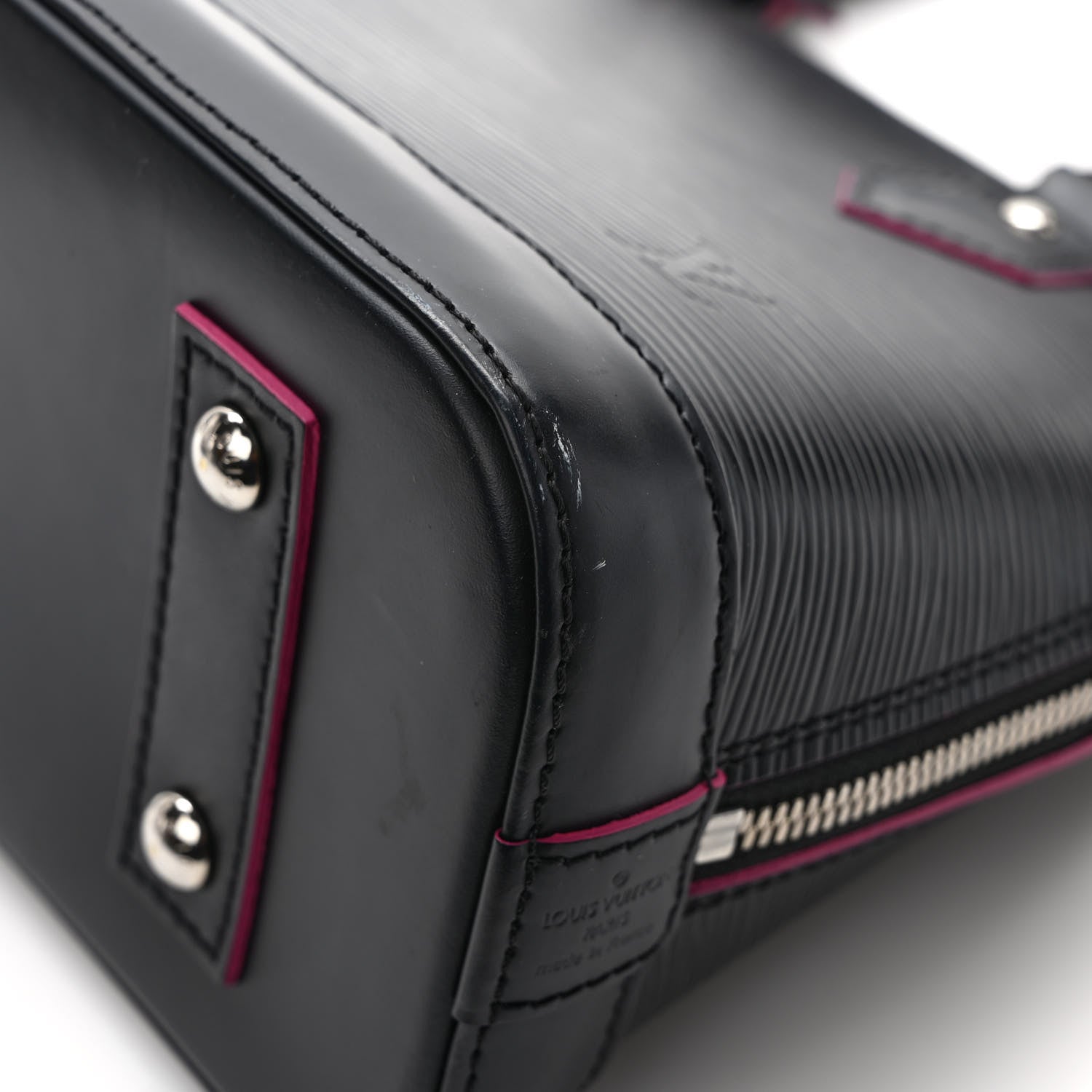 Louis Vuitton Epi Alma BB Black Hot Pink 10 of 10