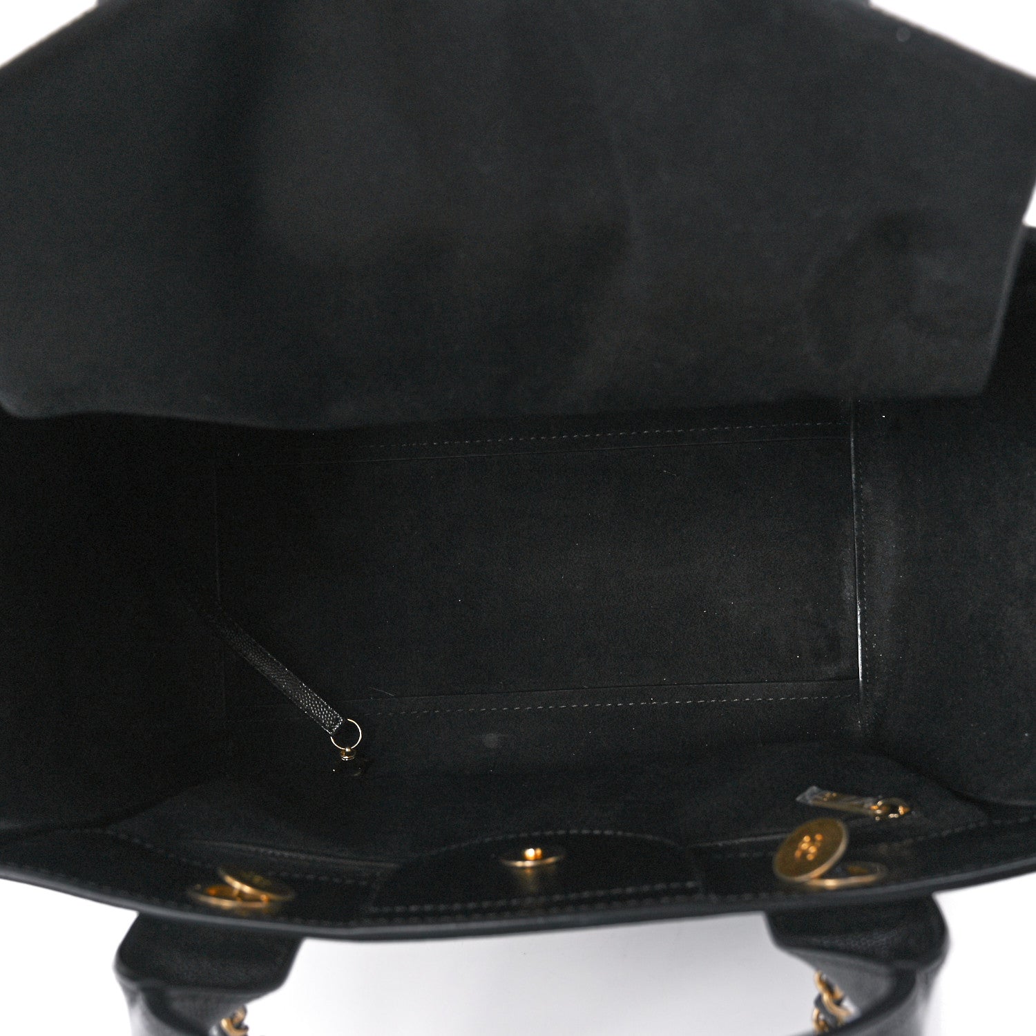 Chanel Caviar Medium Studded Deauville Tote Black 5 of 11