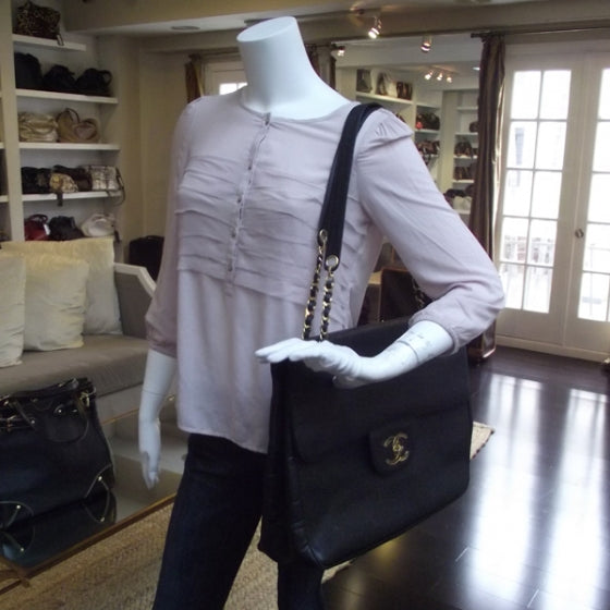 Caviar XL Business Tote Black