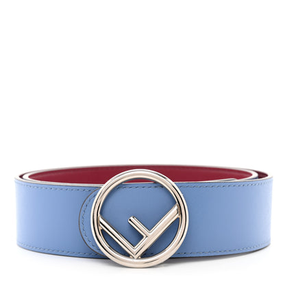 Fendi Vitello Liberty F is Fendi Bi-Color Reversible Belt 85 Black Cherry Nebula 1 of 8