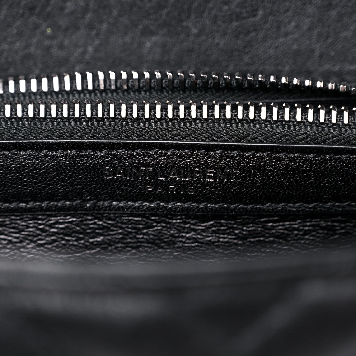 Saint Laurent Sheepskin Matelasse Chevron Monogram Medium College Bag Black 6 of 9