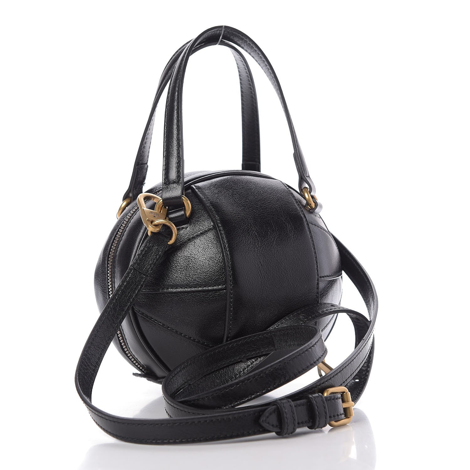 Gucci Piuma Lux Energy Mini Tifosa Basketball Shaped Shoulder Bag Black 2 of 10