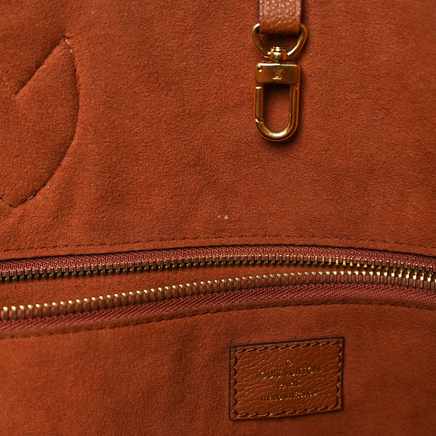 Louis Vuitton Empreinte Monogram Giant Neverfull MM Cognac 10 of 11