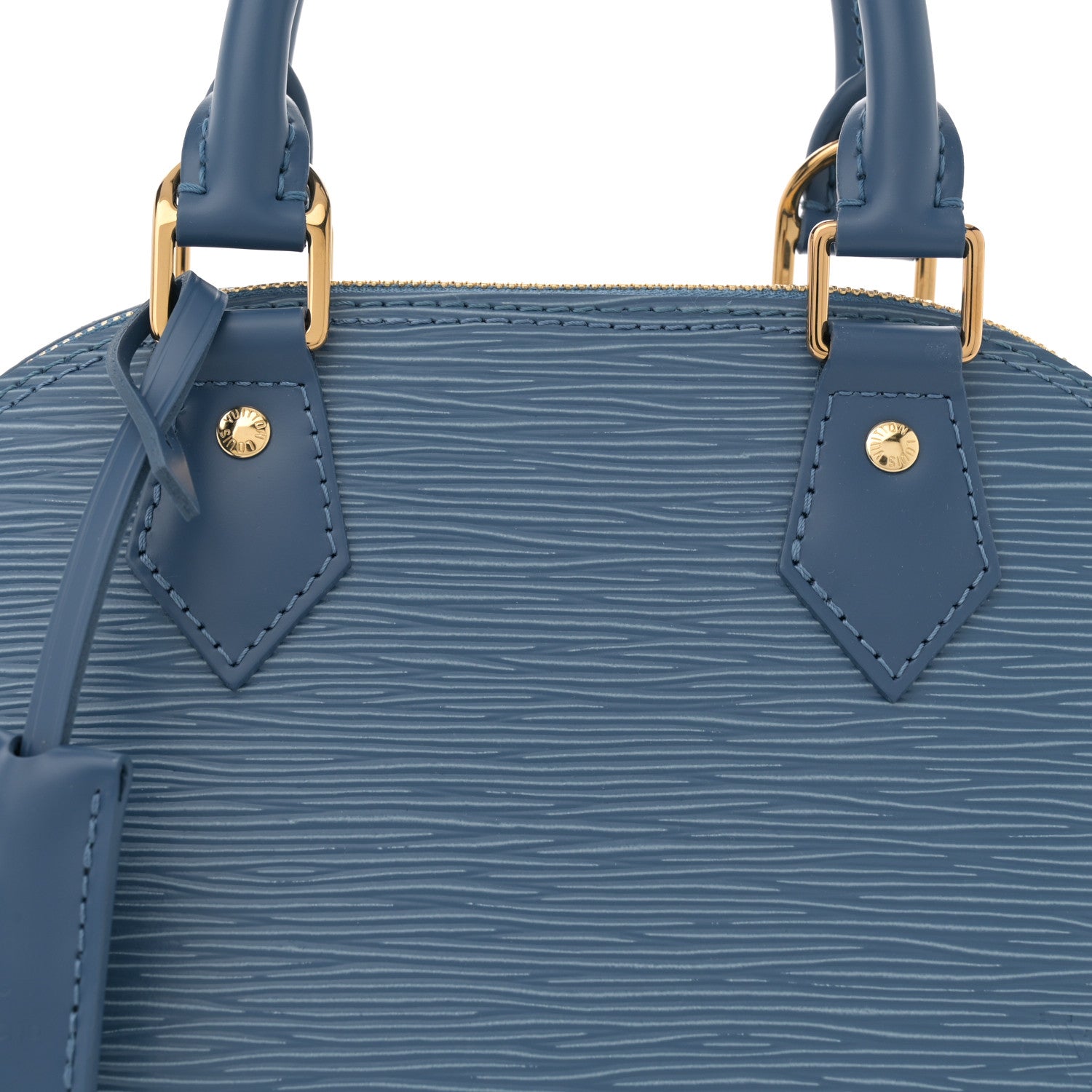 Louis Vuitton Epi Alma BB Denim Blue 7 of 10