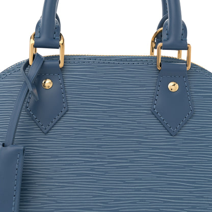 Louis Vuitton Epi Alma BB Denim Blue 7 of 10