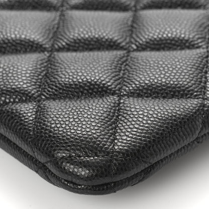 Chanel Caviar Quilted Cosmetic Case Black 9 of 10