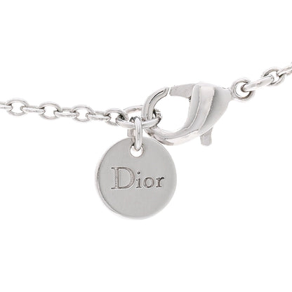 Christian Dior Metal Crystal Clair D Lune Necklace Silver 4 of 4
