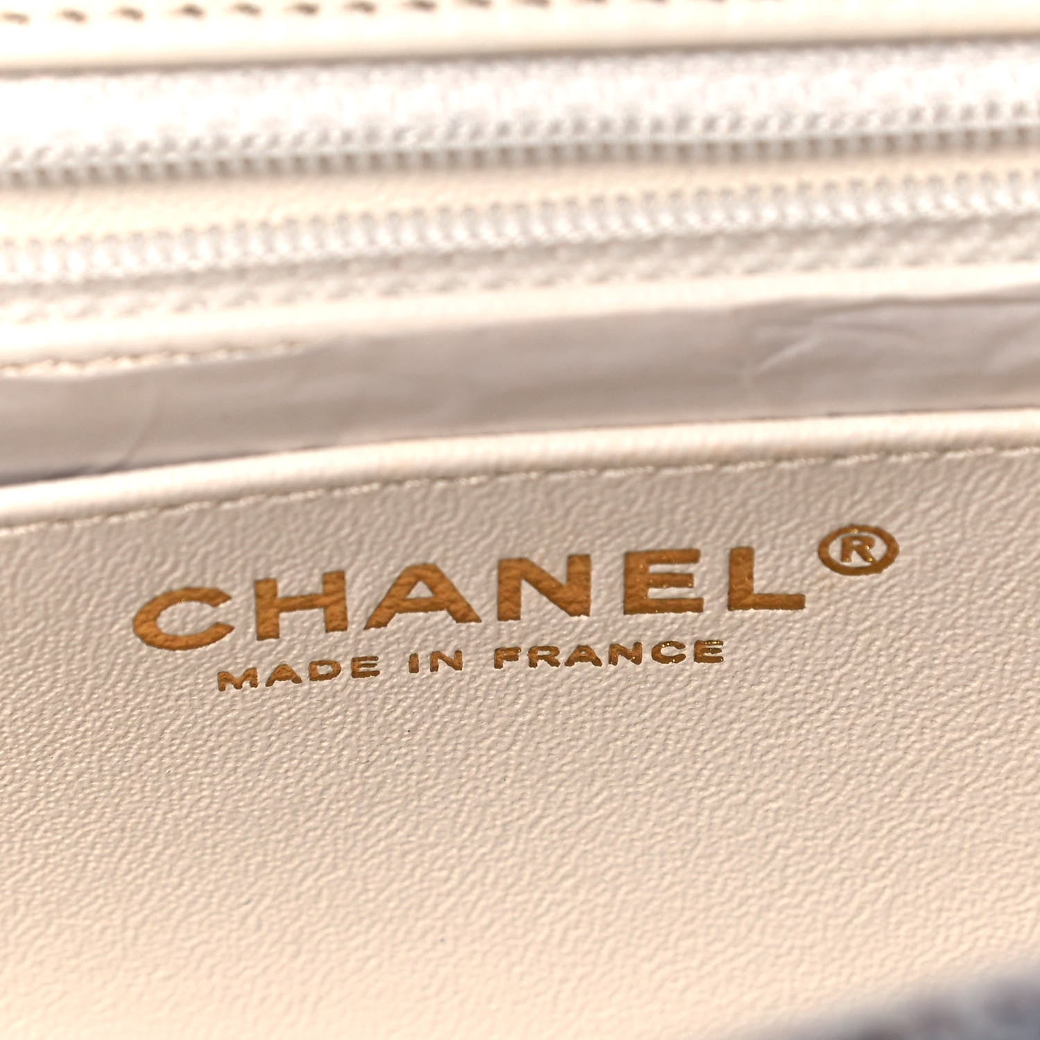 Chanel Tweed Quilted Mini Rectangular Flap White Grey 5 of 8