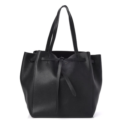 Celine Soft Grained Calfskin Small Belt Cabas Phantom Black 1 of 7