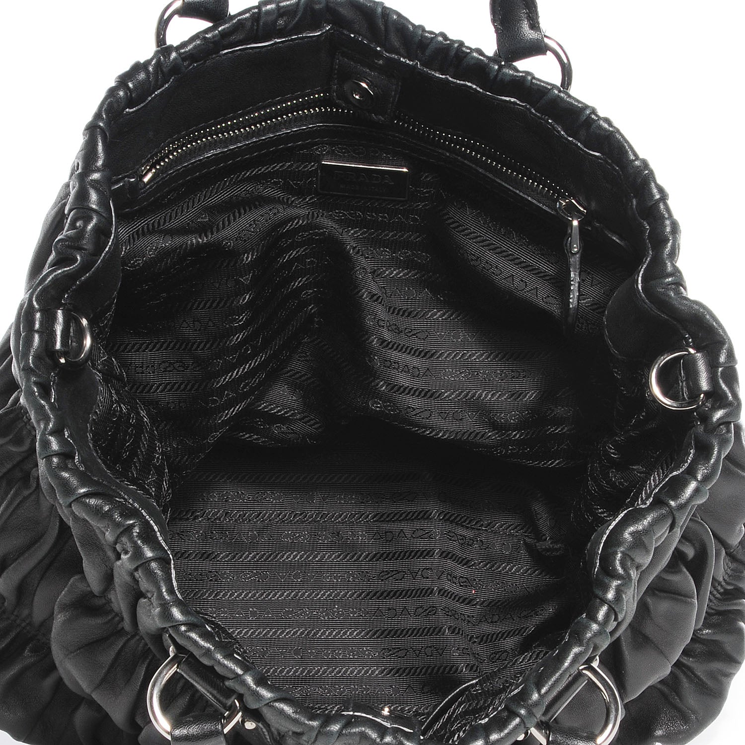 Prada Nappa Gaufre Tote Nero Black 11 of 11