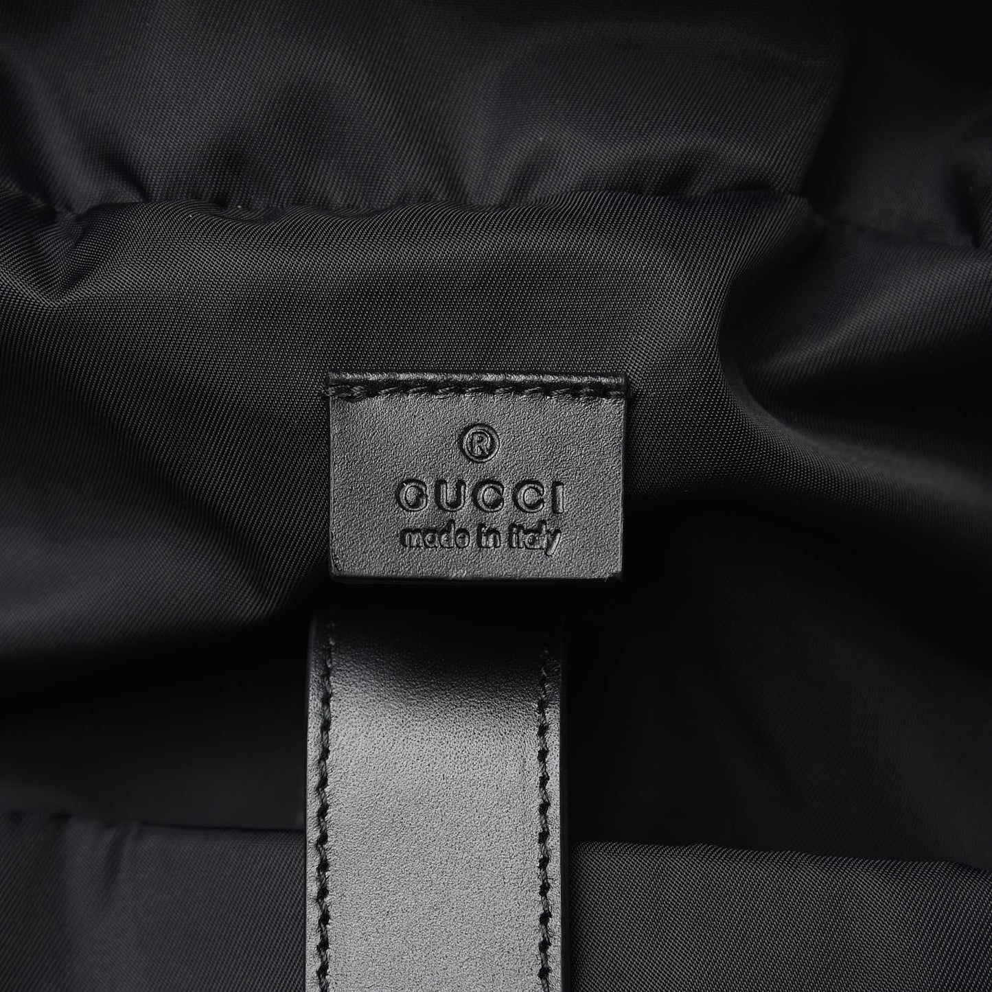 GG Supreme Monogram Web Dome Backpack Black