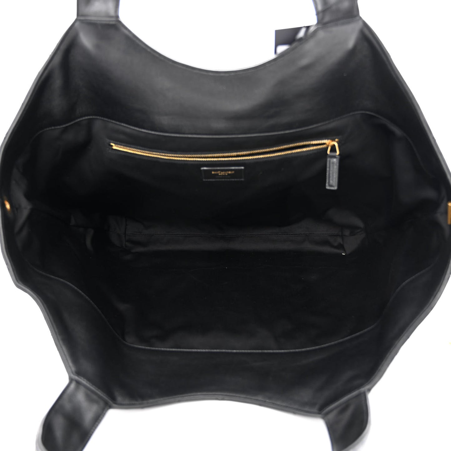 Lambskin Quilted Maxi Icare Shopping Tote Black