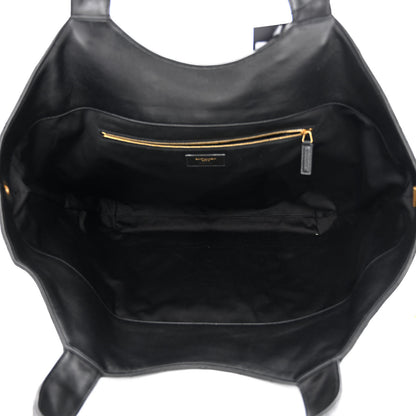 Saint Laurent Lambskin Quilted Maxi Icare Shopping Tote Black 7 of 13