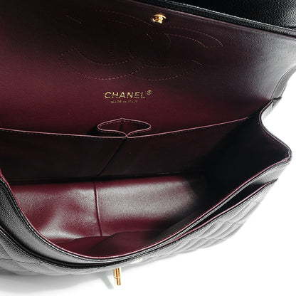 Chanel Caviar Quilted Jumbo Double Flap Black 9 of 9